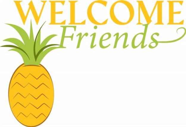 Picture of Welcome Friends SVG File