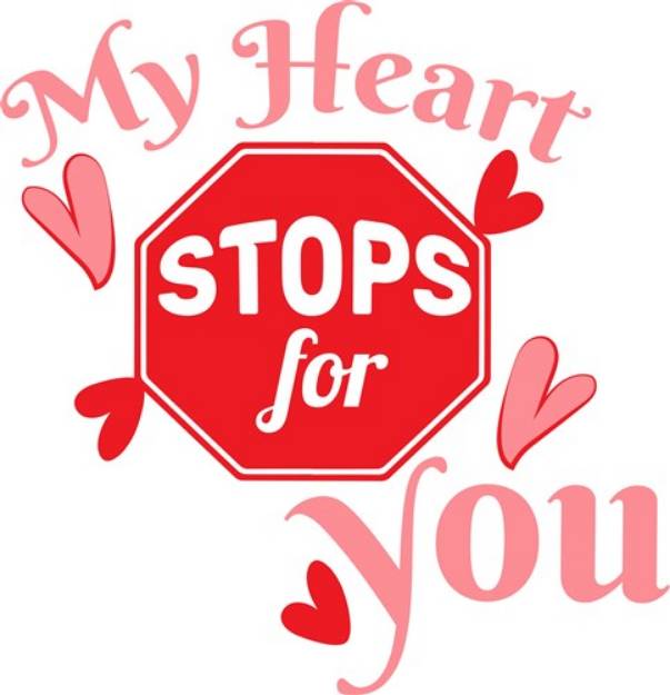 Picture of My Heart Stops SVG File