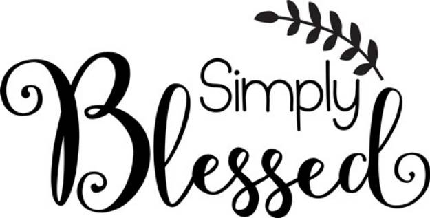 Picture of Simply Blessed SVG File