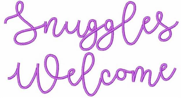 Picture of Snuggles Welcome Machine Embroidery Design