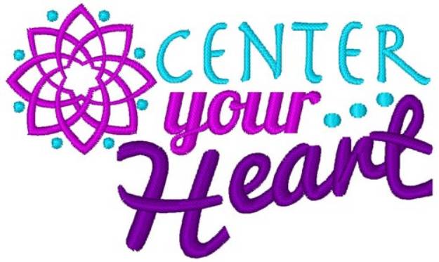 Picture of Center Your Heart Machine Embroidery Design