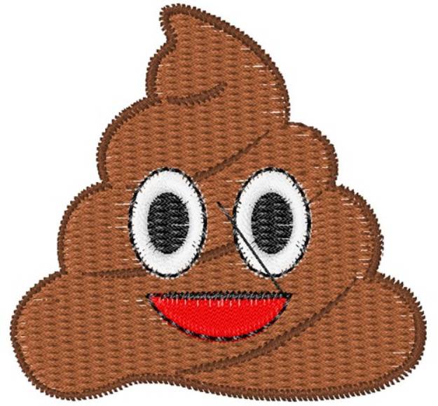 Picture of Poop Emoji Machine Embroidery Design