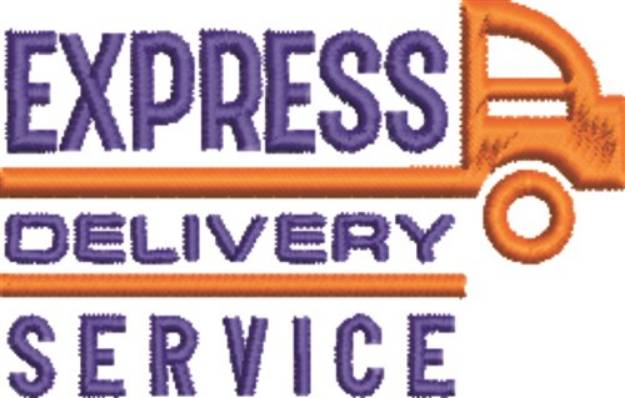 Picture of Express Delivery Service Machine Embroidery Design