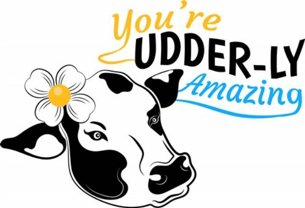Picture of Udderly Amazing SVG File