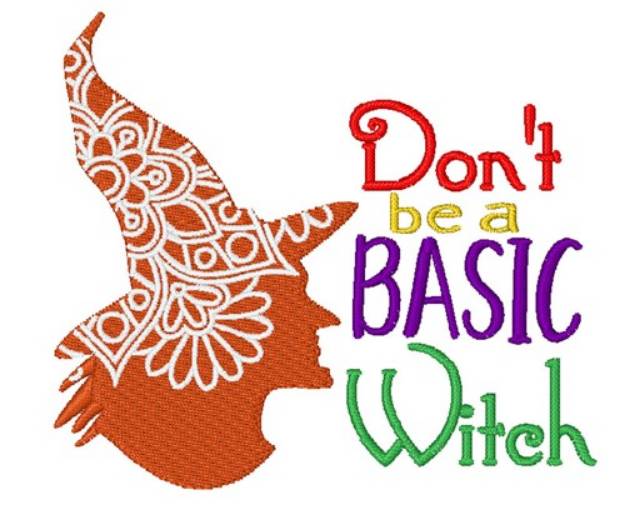 Picture of Basic Witch Machine Embroidery Design