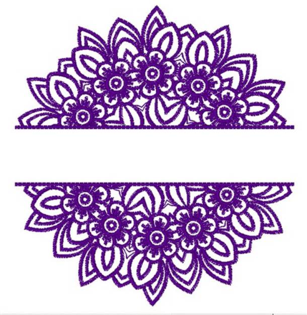 Picture of Spring Mandala Split Machine Embroidery Design