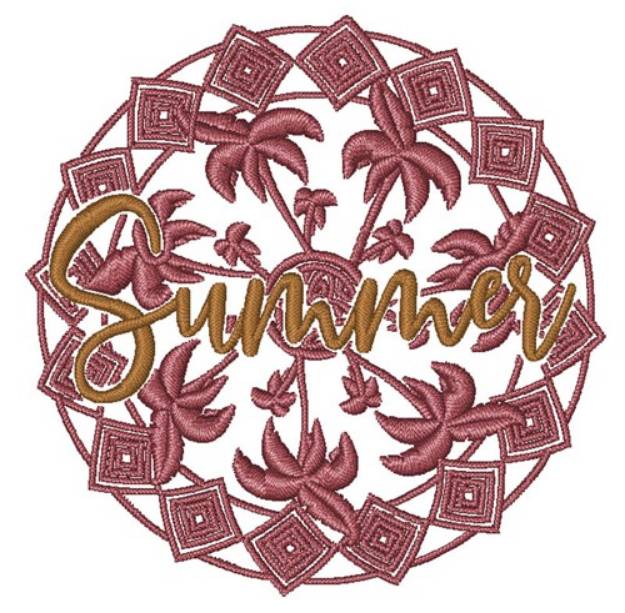 Picture of Summer Mandala Machine Embroidery Design