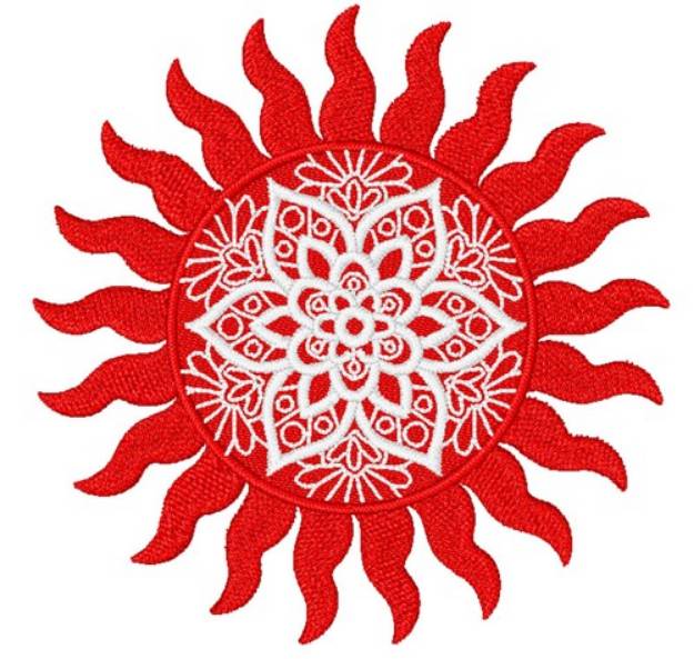 Picture of Sun Mandala Machine Embroidery Design