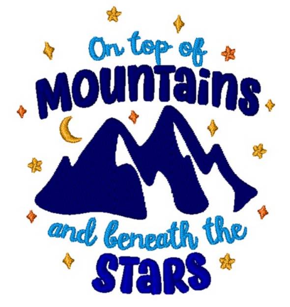 Picture of Top Of Mountains Machine Embroidery Design