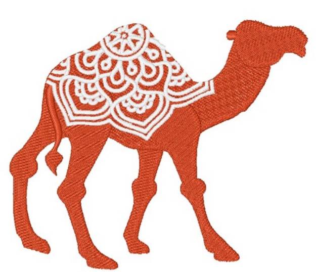 Picture of Camel Mandala Machine Embroidery Design