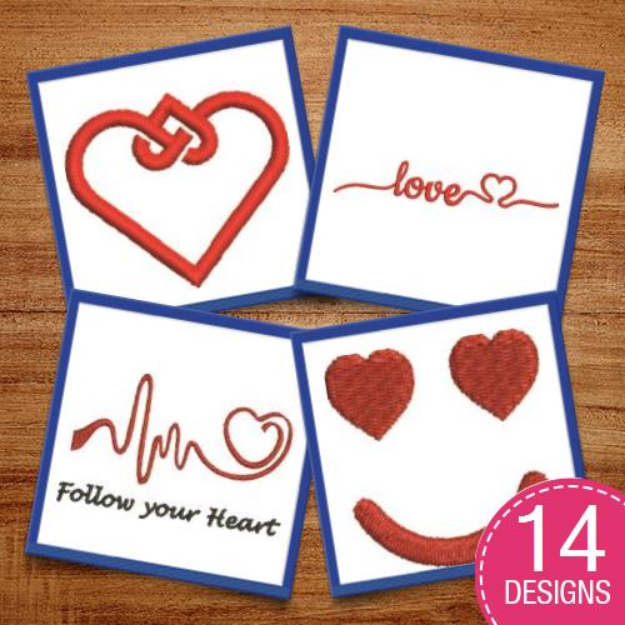 Picture of Follow Your Heart Embroidery Design Pack