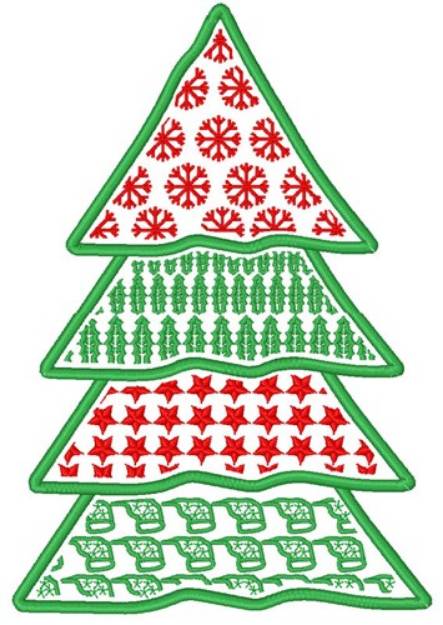 Picture of Christmas Tree Decoration Machine Embroidery Design