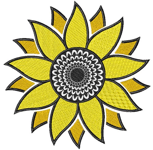 Sunflower Machine Embroidery Design | Embroidery Library at ...