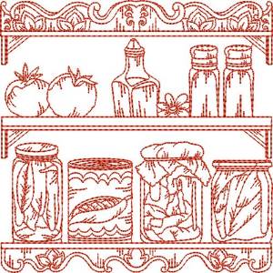 Picture of Vintage Kitchen Quilt Machine Embroidery Design