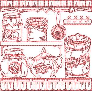 Picture of Vintage Kitchen Quilt Machine Embroidery Design