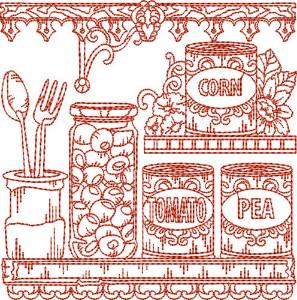 Picture of Kitchen Quilt Machine Embroidery Design
