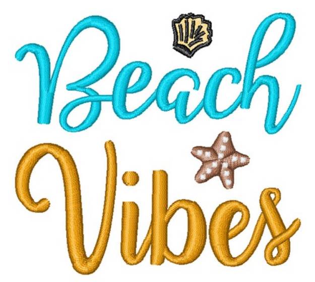 Picture of Beach Vibes Machine Embroidery Design