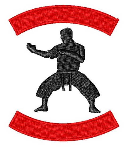 Picture of Karate Man Machine Embroidery Design
