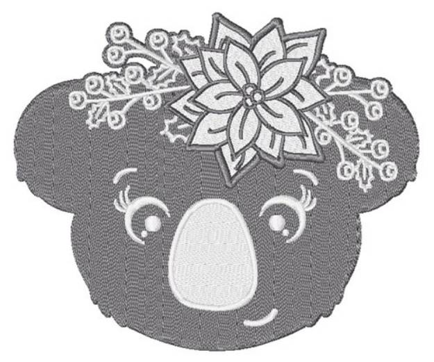 Picture of Christmas Koala Machine Embroidery Design