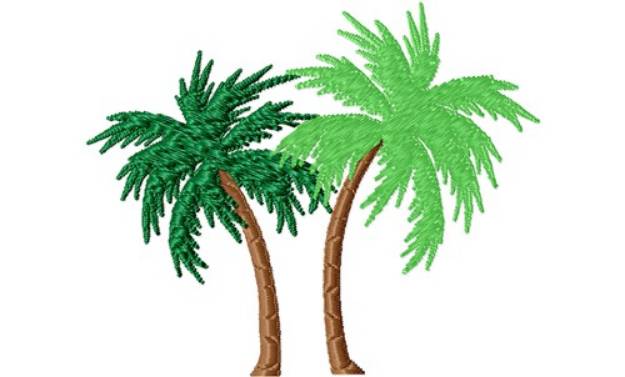 Picture of Palm Trees Machine Embroidery Design