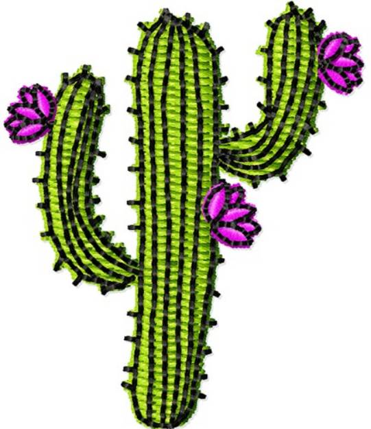 Picture of Cactus Bloom Machine Embroidery Design