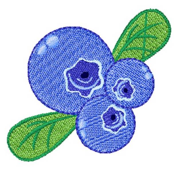 Picture of Blueberry Bunch Machine Embroidery Design