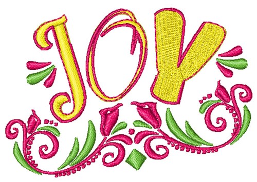 Joy Machine Embroidery Design