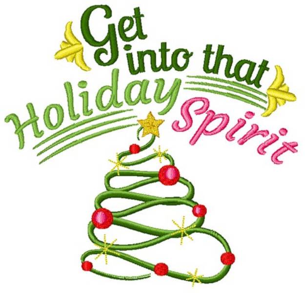 Picture of Holiday Spirit Machine Embroidery Design