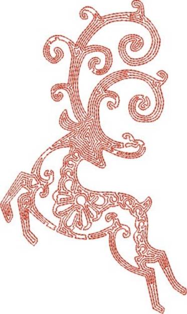 Picture of Reindeer Dancing Machine Embroidery Design