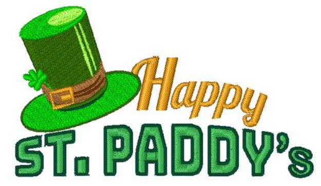 Picture of Happy St .Paddys Machine Embroidery Design