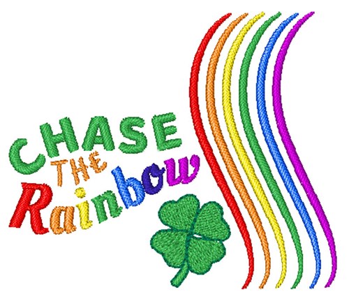Chase The Rainbow Machine Embroidery Design