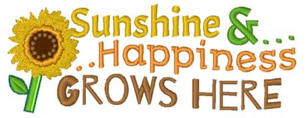 Picture of Sunshine & Happiness Machine Embroidery Design