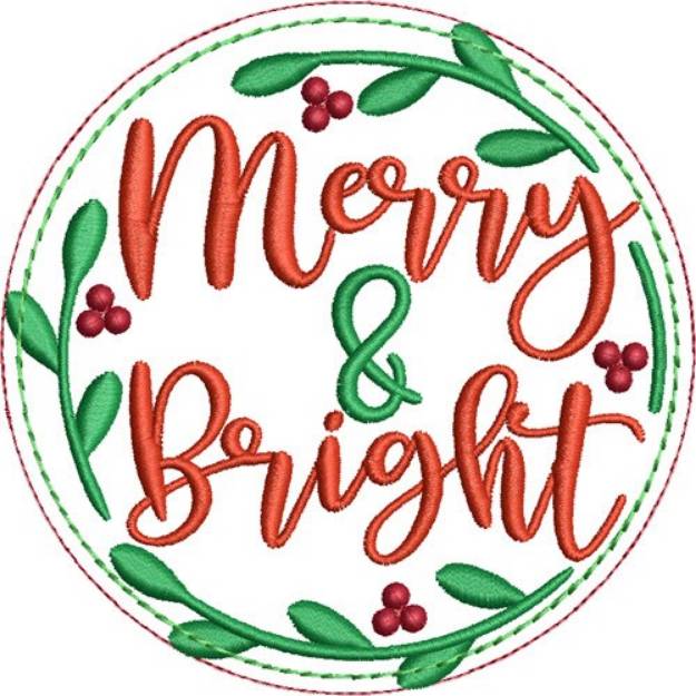 Picture of Merry & Bright Machine Embroidery Design