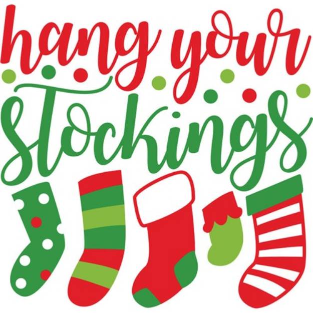 Picture of Hang Your Stockings SVG File