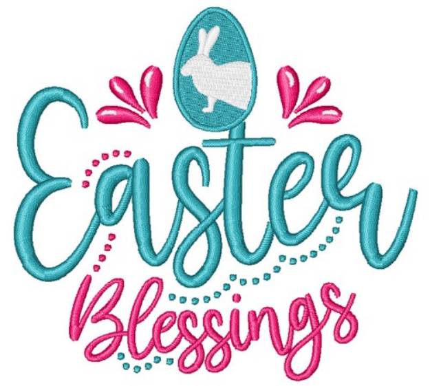 Picture of Easter Blessings Machine Embroidery Design