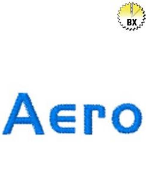 Picture of Aero Embroidery Font