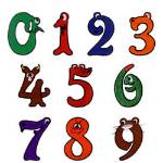 Picture of Silly Monster Numbers Embroidery Font