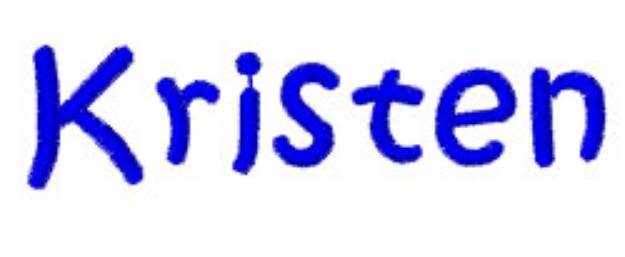 Picture of Kristen Embroidery Font