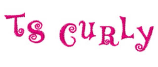 Picture of TS_Curly Embroidery Font