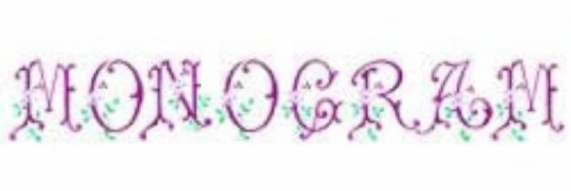 Picture of Monograms Embroidery Font