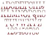 Picture of Double Deck Embroidery Font