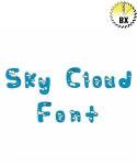 Picture of Sky Cloud Font Embroidery Font