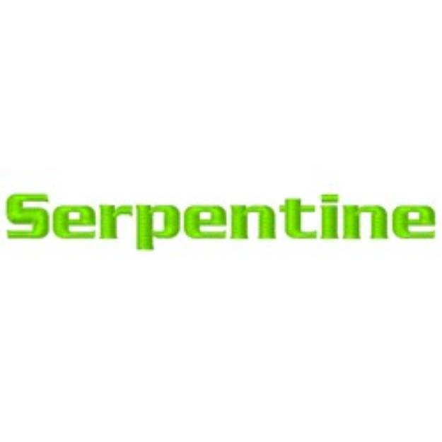 Picture of Serpentine Fonts Embroidery Font