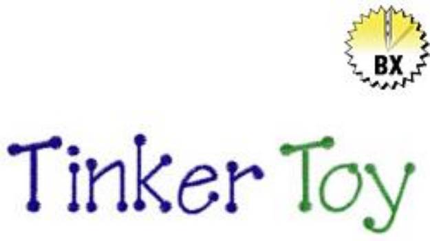 Picture of Tinker Toy Embroidery Font