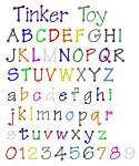 Picture of Tinker Toy Embroidery Font