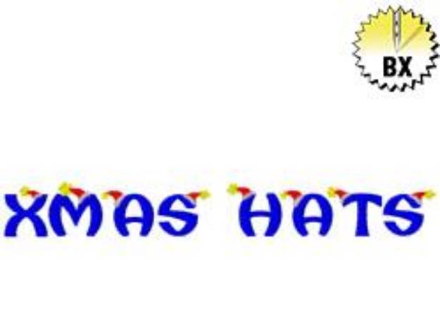 Picture of Christmas Hat Embroidery Font