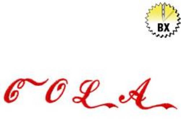 Picture of Cola Embroidery Font