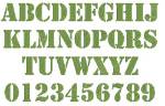 Picture of Stencil Embroidery Font