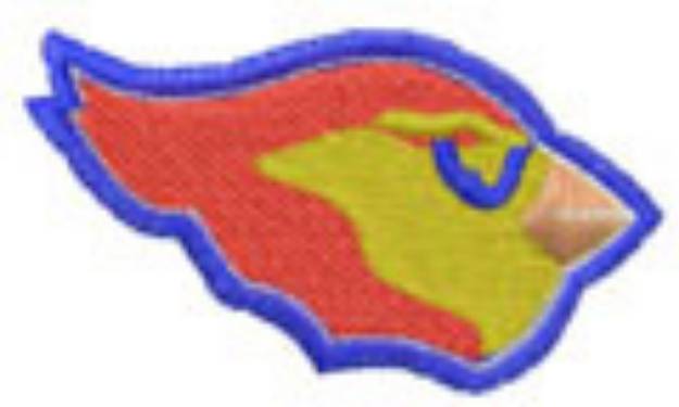 Picture of Cardinals Head Machine Embroidery Design