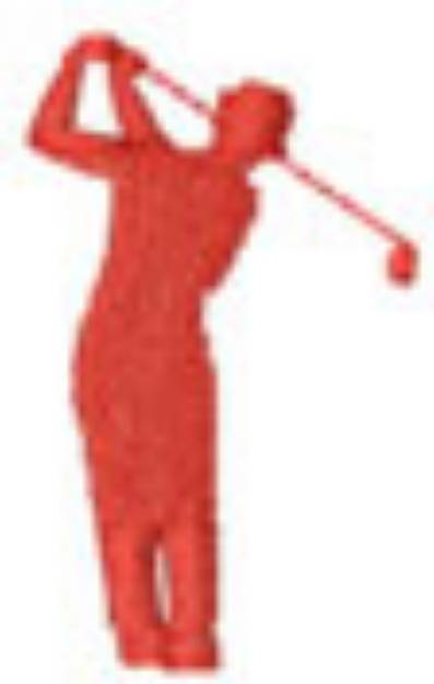 Picture of GOLFER Machine Embroidery Design